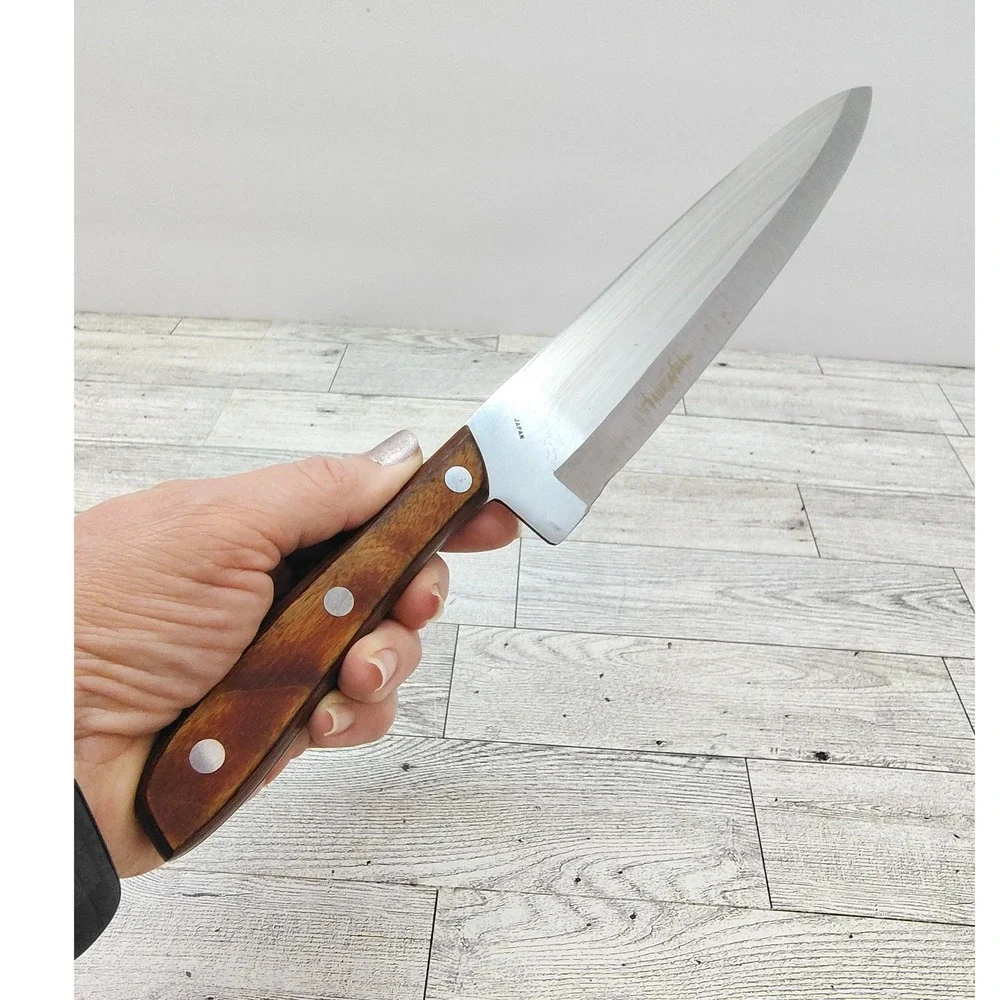 Vintage Japanese Kitchen Delite Chefs Knife Full Tang‎ 14